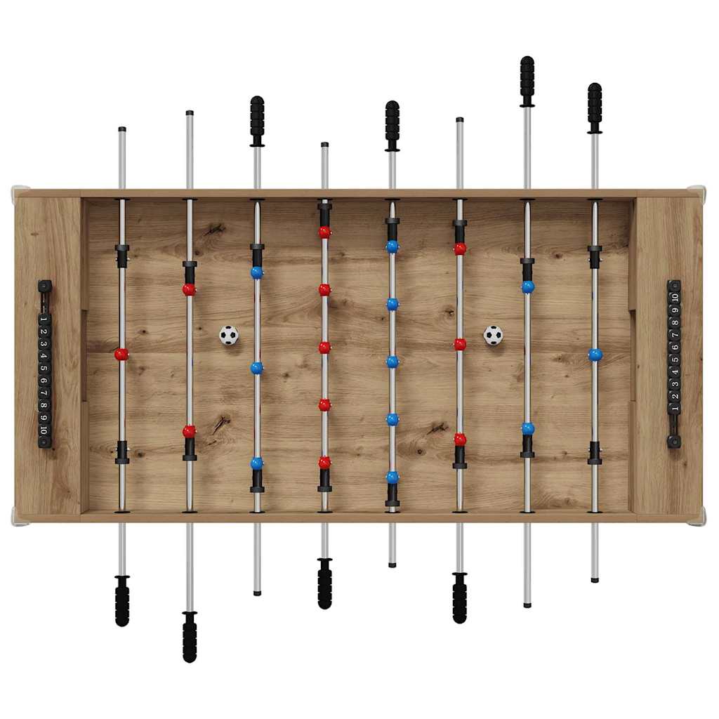 vidaXL Foosball Table Artisan Oak 125 x 60.5 x 80 cm Engineered Wood