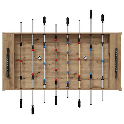 vidaXL Foosball Table Artisan Oak 125 x 60.5 x 80 cm Engineered Wood