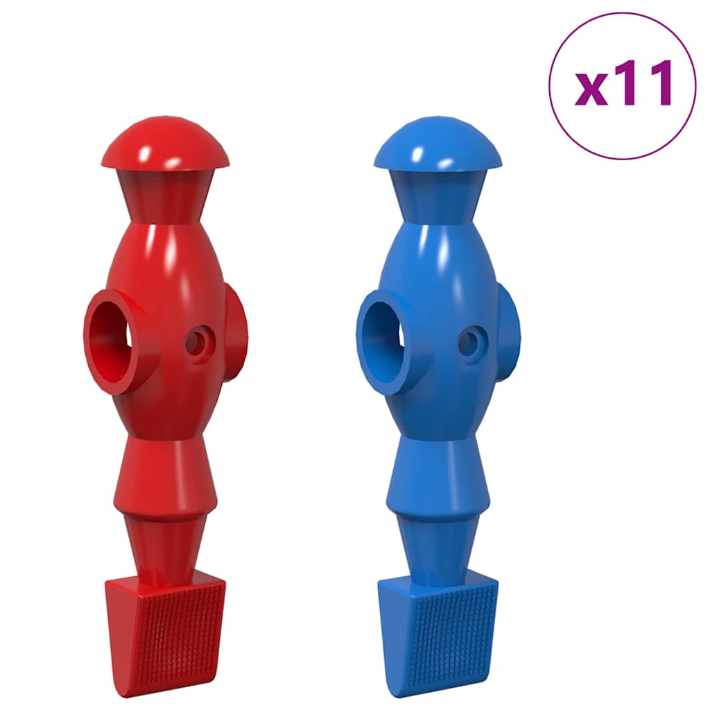 vidaXL Foosball Table Players 22 pcs Blue and Red 2.4 x 2.1 x 9.7 cm