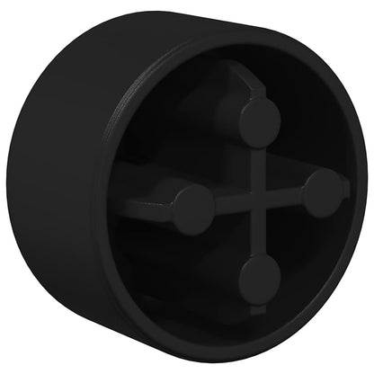 vidaXL Foosball Table End Caps 10 pcs Black 1.5 x 1.5 x 1 cm PP