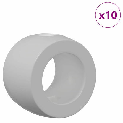 vidaXL Foosball Table Bearings 10 pcs Black 3 x 3 x 2.1 cm PP