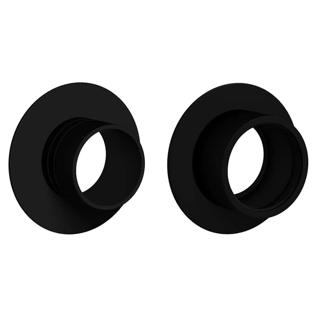 vidaXL Foosball Table Stoppers 10 pcs Black 3 x 3 x 1.4 cm HIPS