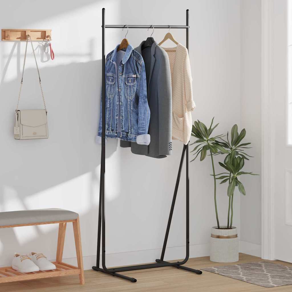 vidaXL Clothes Rack Black 62 x 48 x 158 cm Steel