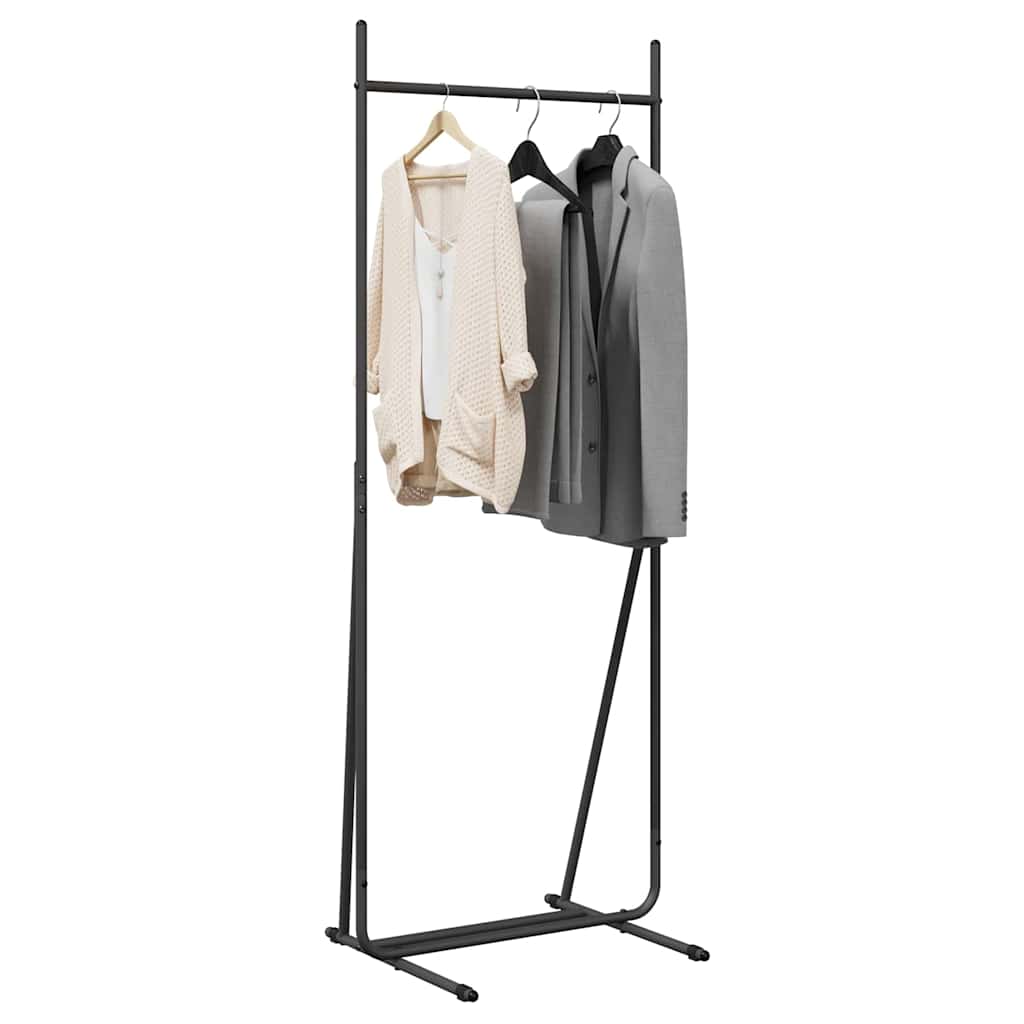 vidaXL Clothes Rack Black 62 x 48 x 158 cm Steel