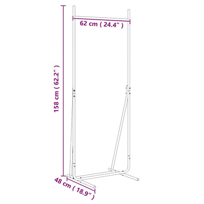 vidaXL Clothes Rack Black 62 x 48 x 158 cm Steel