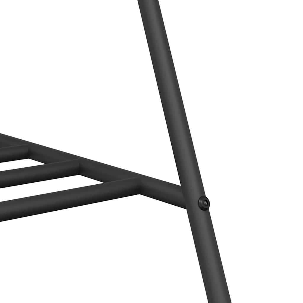 vidaXL Clothes Rack with Storage Black 100 x 56 x 154 cm Steel