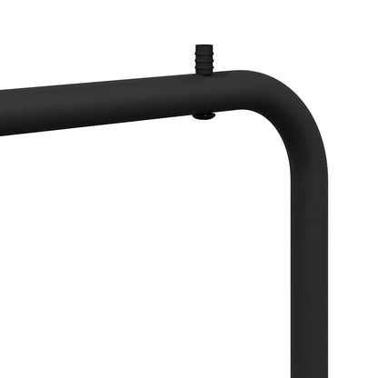 vidaXL Clothes Rack with Storage Black 100 x 56 x 154 cm Steel