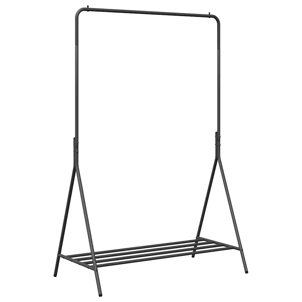 vidaXL Clothes Rack with Storage Black 100 x 56 x 154 cm Steel