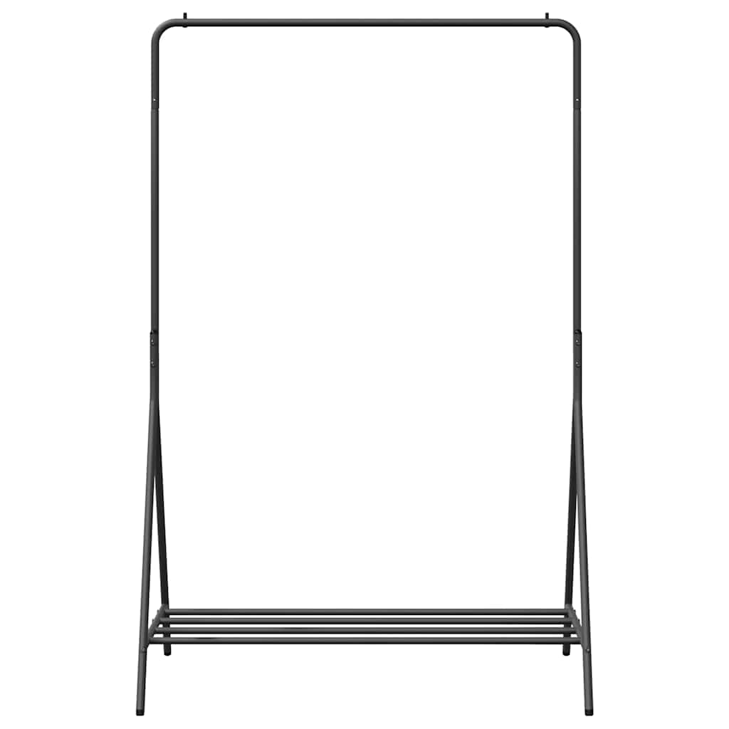 vidaXL Clothes Rack with Storage Black 100 x 56 x 154 cm Steel