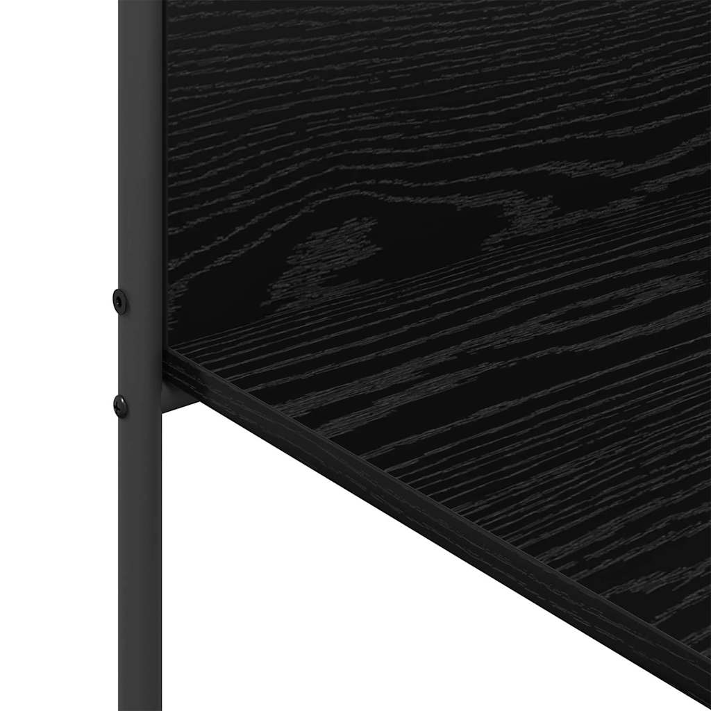 vidaXL Clothes Rack with Shelf Black 120 x 44 x 160 cm Engineered Wood