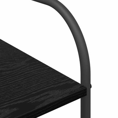 vidaXL Clothes Rack with Shelf Black 120 x 44 x 160 cm Engineered Wood