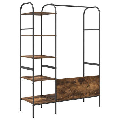 vidaXL Clothes Rack Brown Oak 120 x 44 x 160 cm Engineered Wood