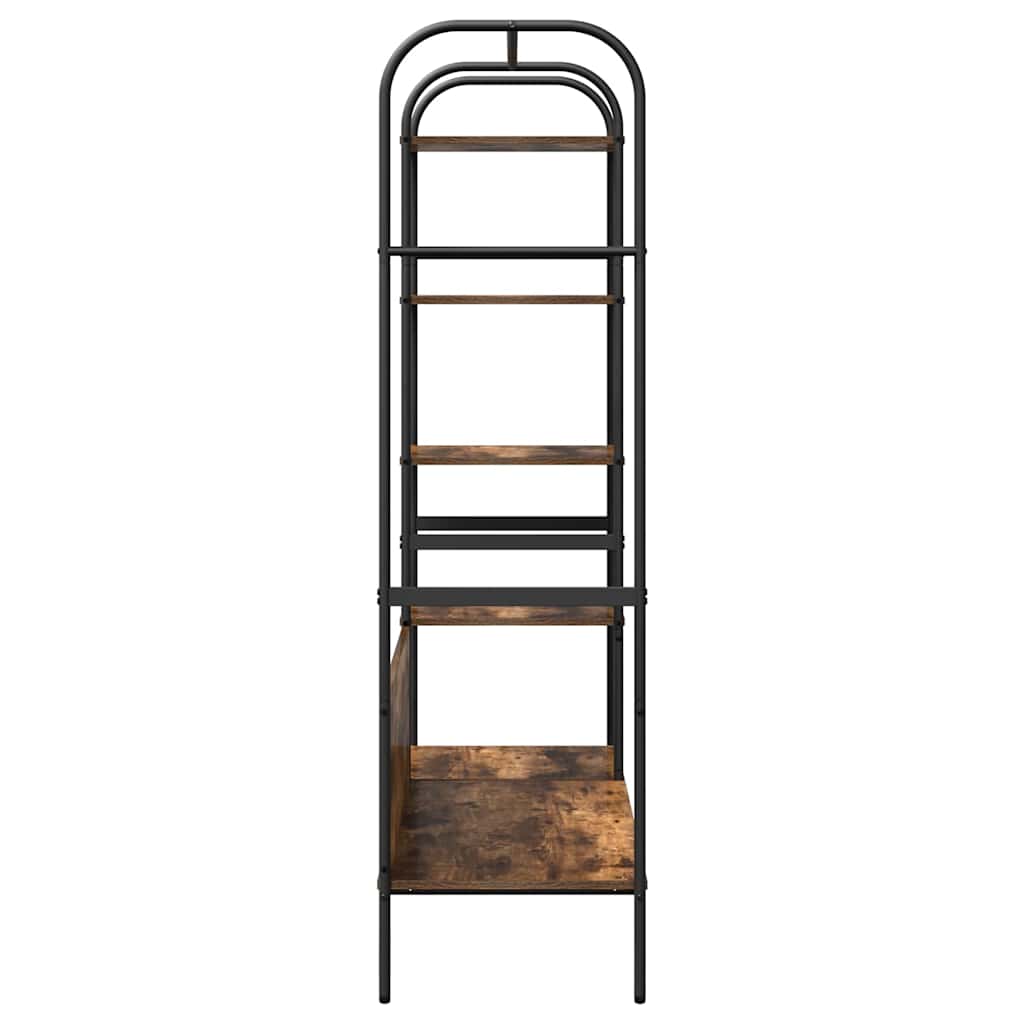 vidaXL Clothes Rack Brown Oak 120 x 44 x 160 cm Engineered Wood