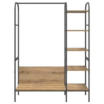 vidaXL Clothes Rack Beige 120 x 44 x 160 cm Engineered Wood