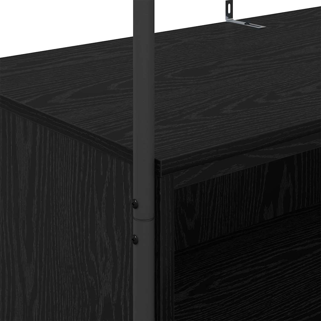 vidaXL Clothes Rack Black 100 x 44 x 160 cm Engineered Wood