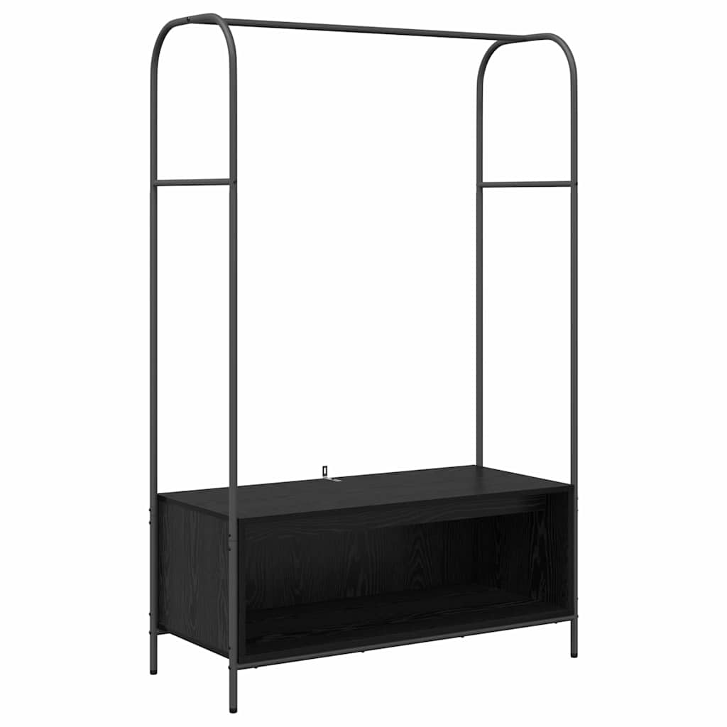 vidaXL Clothes Rack Black 100 x 44 x 160 cm Engineered Wood