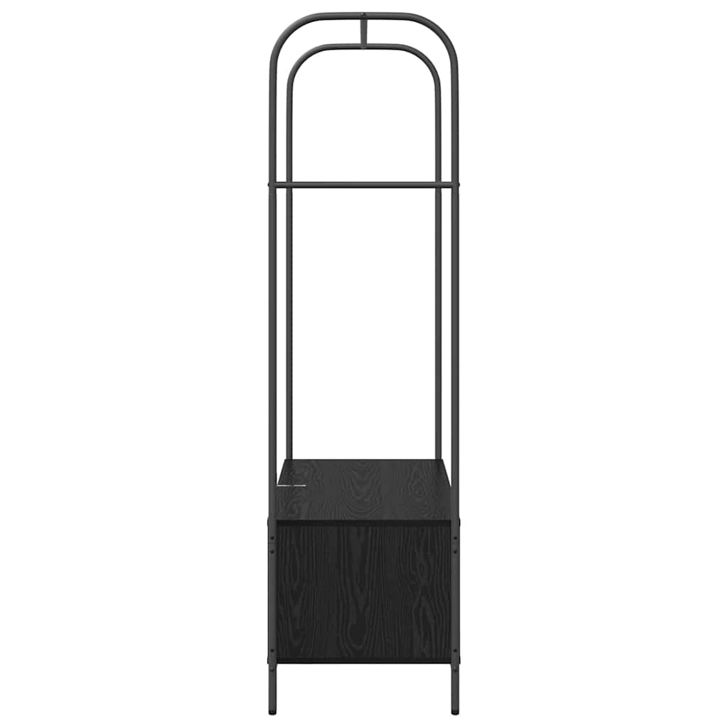 vidaXL Clothes Rack Black 100 x 44 x 160 cm Engineered Wood