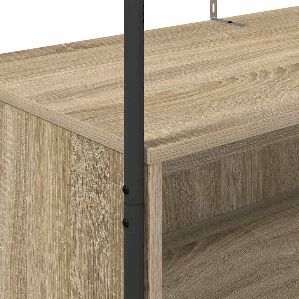 vidaXL Clothes Rack Brown Oak 100 x 44 x 160 cm Engineered Wood