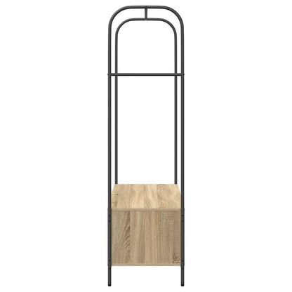 vidaXL Clothes Rack Brown Oak 100 x 44 x 160 cm Engineered Wood