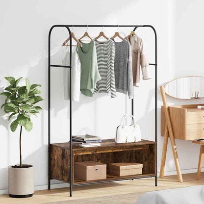 vidaXL Clothes Rack Brown Oak 100 x 44 x 160 cm Engineered Wood