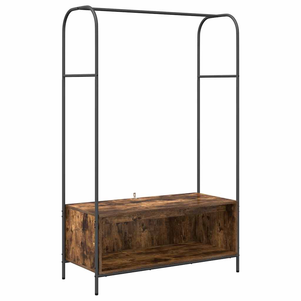 vidaXL Clothes Rack Brown Oak 100 x 44 x 160 cm Engineered Wood