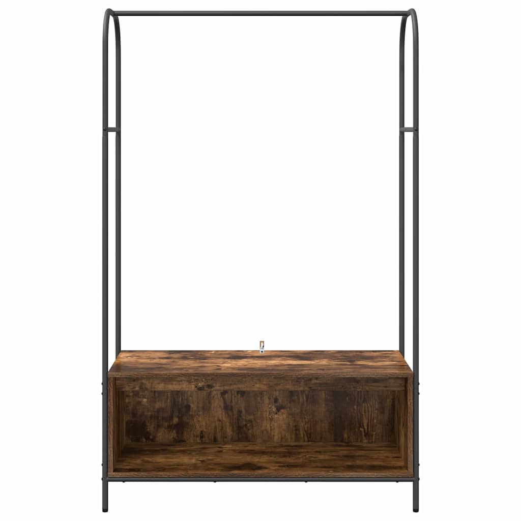 vidaXL Clothes Rack Brown Oak 100 x 44 x 160 cm Engineered Wood
