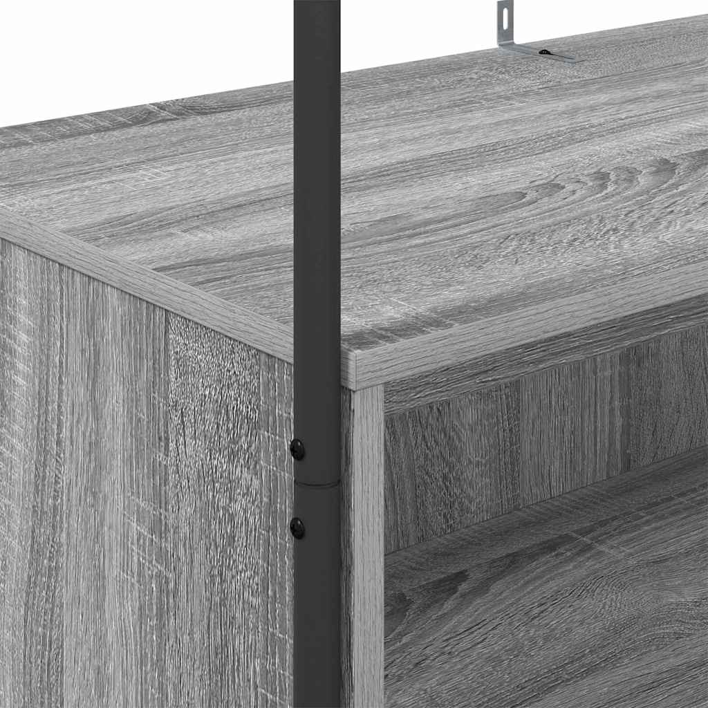 vidaXL Clothes Rack Grey 100 x 44 x 160 cm Engineered Wood