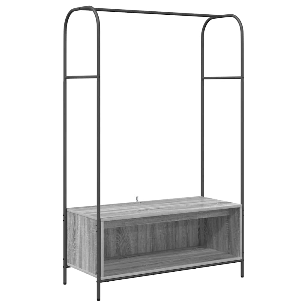 vidaXL Clothes Rack Grey 100 x 44 x 160 cm Engineered Wood