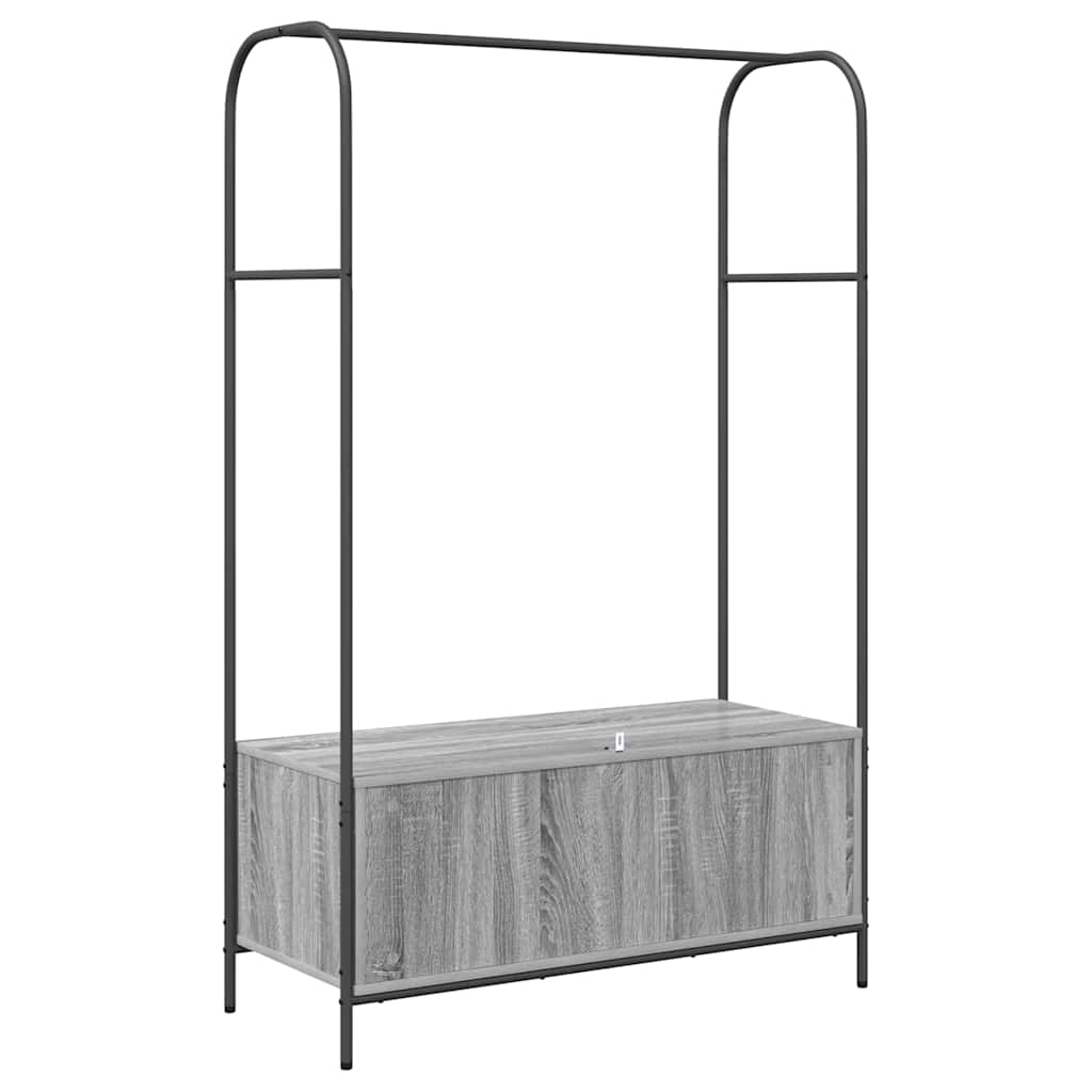 vidaXL Clothes Rack Grey 100 x 44 x 160 cm Engineered Wood