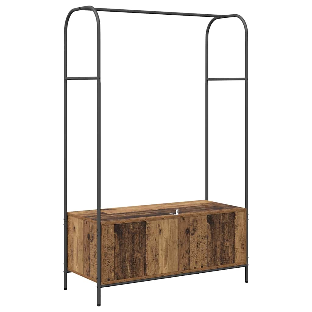vidaXL Clothes Rack Brown Oak 100 x 44 x 160 cm Engineered Wood