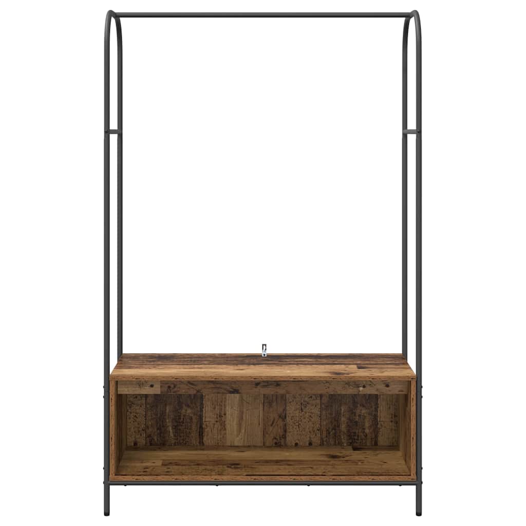 vidaXL Clothes Rack Brown Oak 100 x 44 x 160 cm Engineered Wood