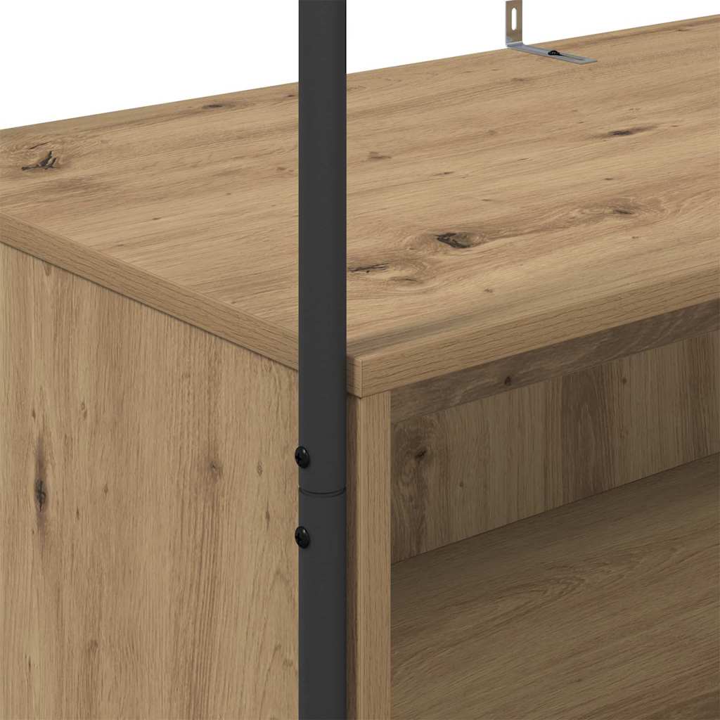 vidaXL Clothes Rack Brown Oak 100 x 44 x 160 cm Engineered Wood