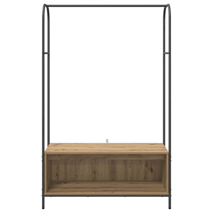 vidaXL Clothes Rack Brown Oak 100 x 44 x 160 cm Engineered Wood