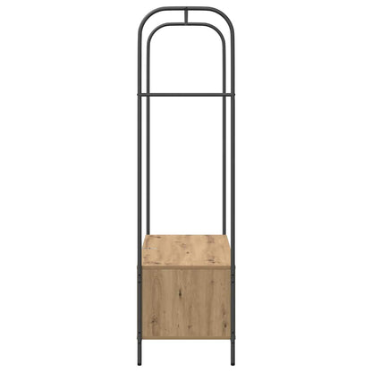 vidaXL Clothes Rack Brown Oak 100 x 44 x 160 cm Engineered Wood