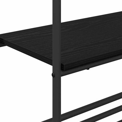 vidaXL Clothes Rack Black Oak 60 x 30 x 171 cm Engineered Wood