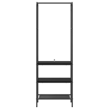 vidaXL Clothes Rack Black Oak 60 x 30 x 171 cm Engineered Wood