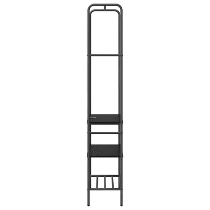vidaXL Clothes Rack Black Oak 60 x 30 x 171 cm Engineered Wood
