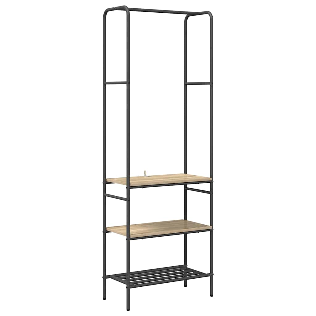 vidaXL Clothes Rack Sonoma Oak 60 x 30 x 171 cm Engineered Wood