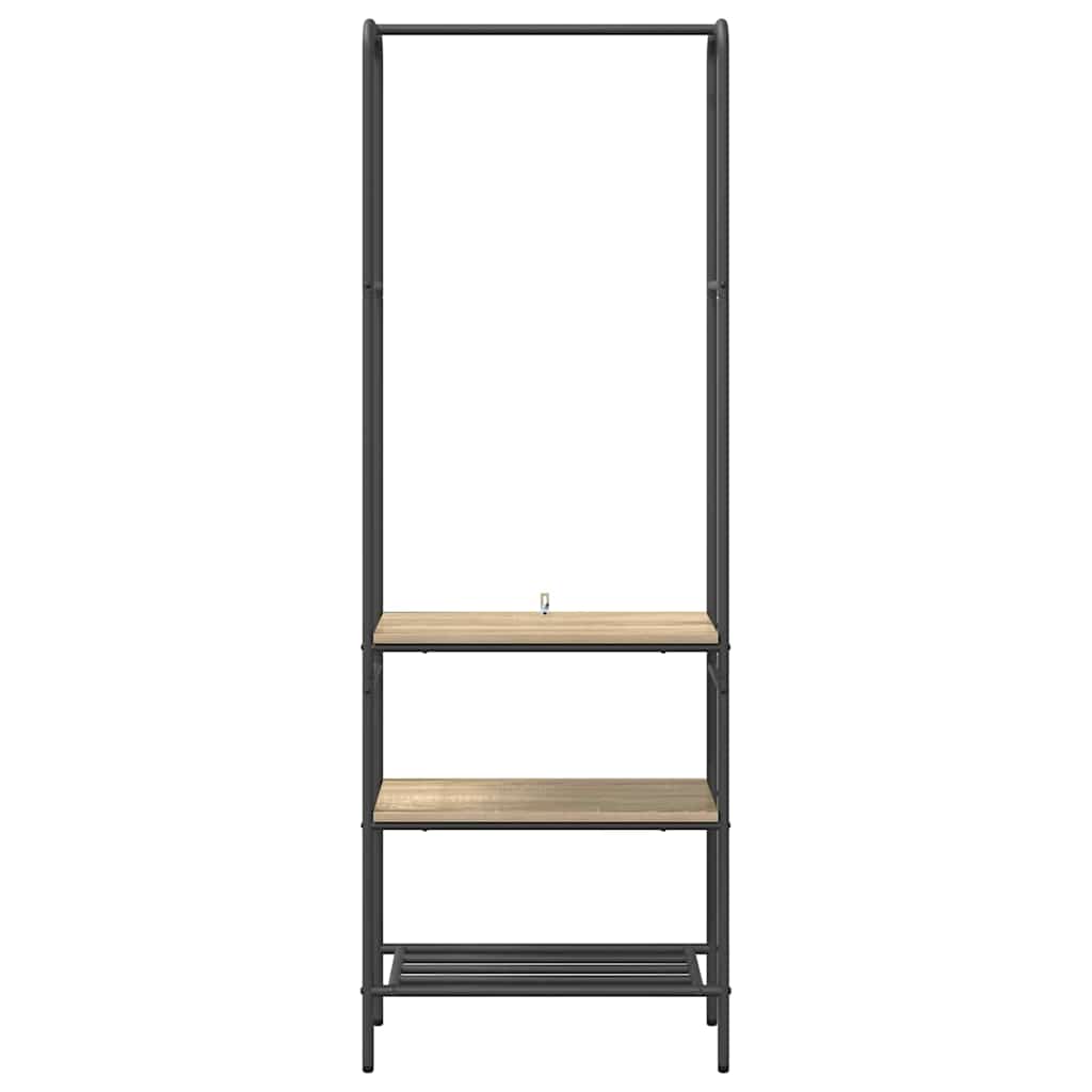 vidaXL Clothes Rack Sonoma Oak 60 x 30 x 171 cm Engineered Wood
