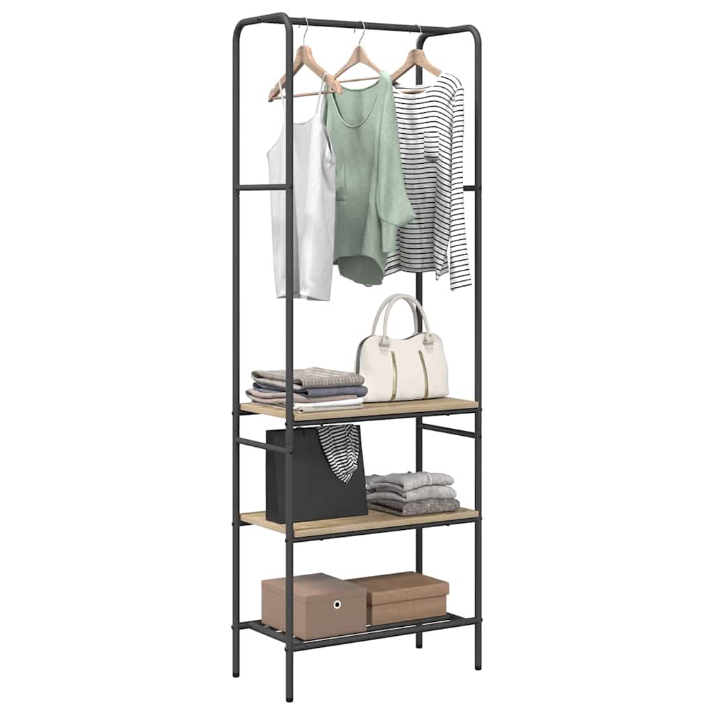 vidaXL Clothes Rack Sonoma Oak 60 x 30 x 171 cm Engineered Wood
