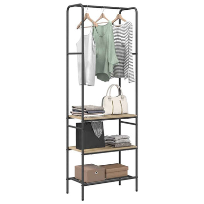 vidaXL Clothes Rack Sonoma Oak 60 x 30 x 171 cm Engineered Wood