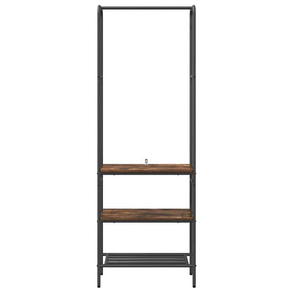 vidaXL Clothes Rack Smoked Oak 60 x 30 x 171 cm Engineered Wood