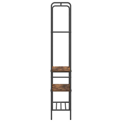 vidaXL Clothes Rack Smoked Oak 60 x 30 x 171 cm Engineered Wood