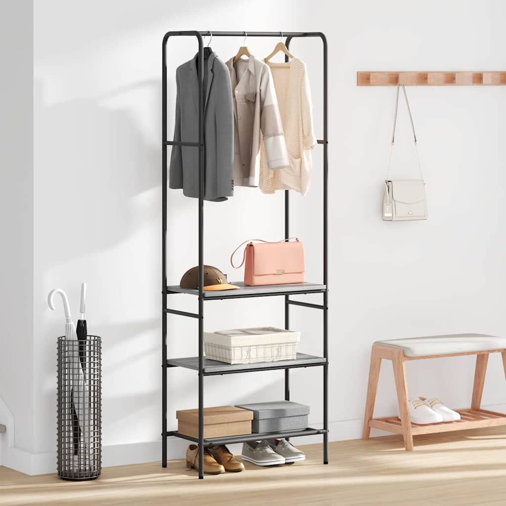 vidaXL Clothes Rack Grey sonoma 60 x 30 x 171 cm Engineered Wood