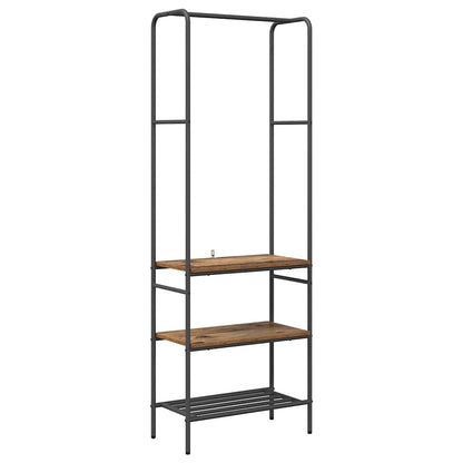 vidaXL Clothes Rack Old wood 60 x 30 x 171 cm Engineered Wood