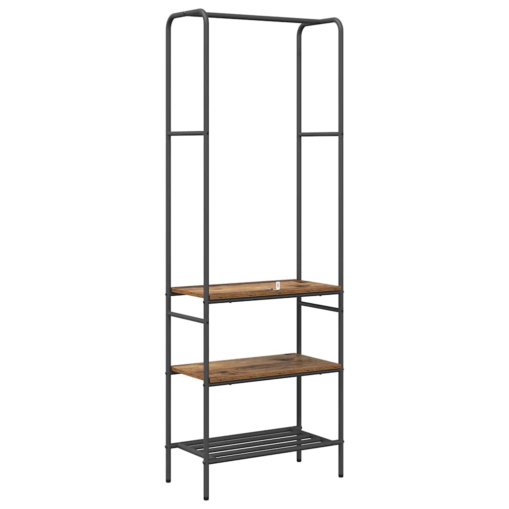 vidaXL Clothes Rack Old wood 60 x 30 x 171 cm Engineered Wood