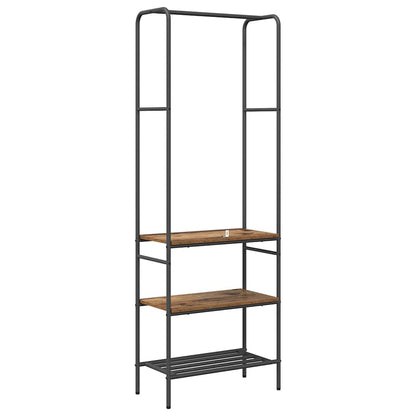 vidaXL Clothes Rack Old wood 60 x 30 x 171 cm Engineered Wood