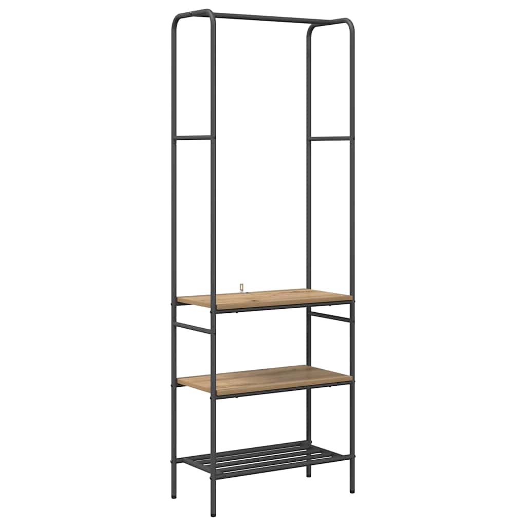 vidaXL Clothes Rack Artisan Oak 60 x 30 x 171 cm Engineered Wood