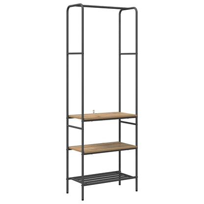 vidaXL Clothes Rack Artisan Oak 60 x 30 x 171 cm Engineered Wood