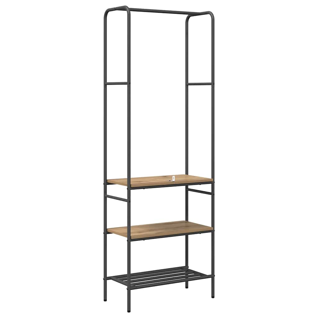 vidaXL Clothes Rack Artisan Oak 60 x 30 x 171 cm Engineered Wood